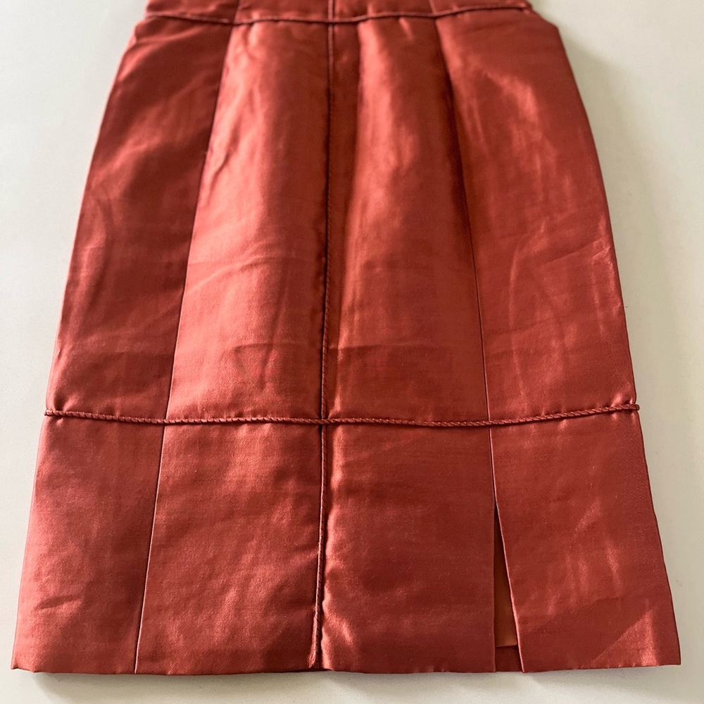 NWOT Chado Ralph Rucchi Salmon Silk Cocktail Dress - size 6 - Picture 5 of 12